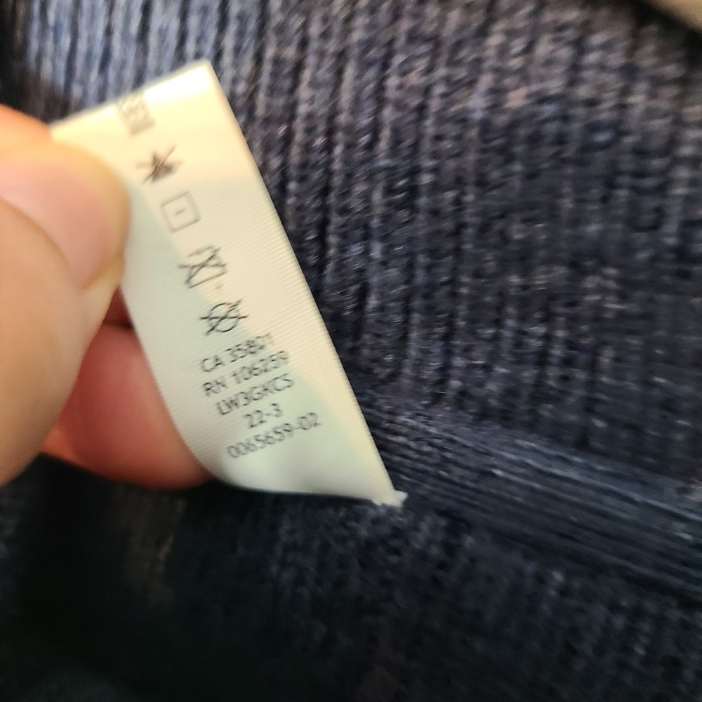 Lululemon Merino Wool-Blend Rib Turtleneck Sweater Size 8 Crop Blue Minimalist - Picture 6 of 9